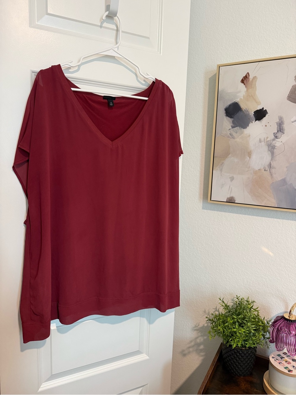 Torrid V-Neck Short Sleeve Top Size 3 - PLEASE READ DESCRIPTION